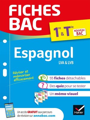 cover image of Fiches bac Espagnol 1re/Tle --Bac 2024
